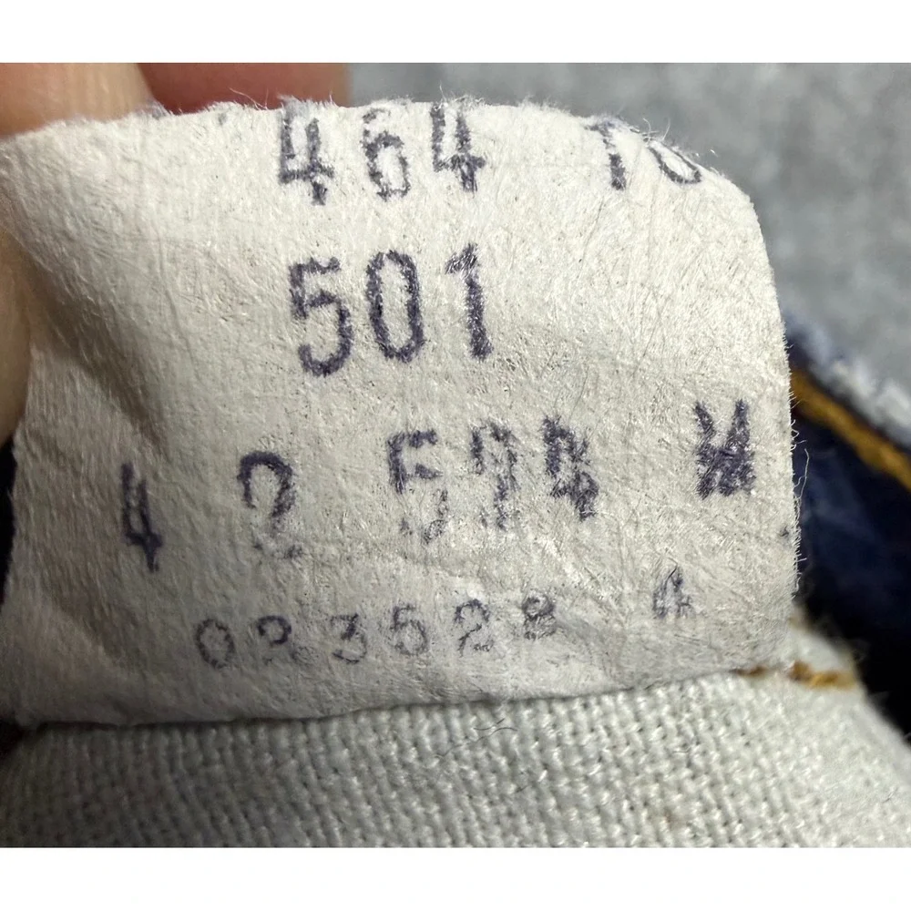 Vintage 70's 80's Levis 501 Redline Selvedge Denim Jeans Button 524 Stamp 38x36